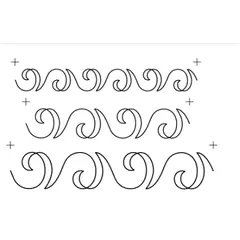 Swirl Border Sashing, 3x #30640