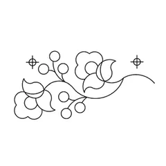 Budding Vine Border #30601