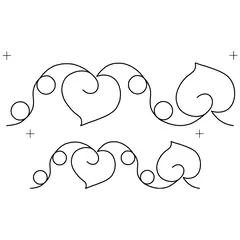Hearts & Loops Border, 2x #30613