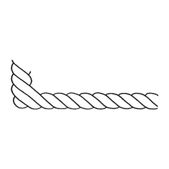 Rope Border with Corner #30348