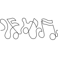 Musical Notes Border #30030