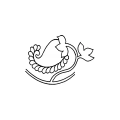 Vine Series, Paisley Feather #30443