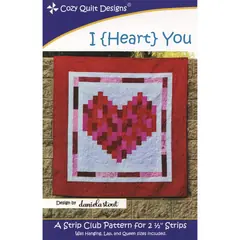 I {Heart} You Pattern by Cozy Quilt Designs - See Video