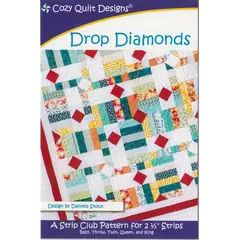 Drop Diamonds Pattern by Cozy Quilt Designs - See Video