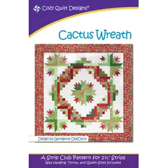 Cactus Wreath Pattern by Cozy Quilt Designs