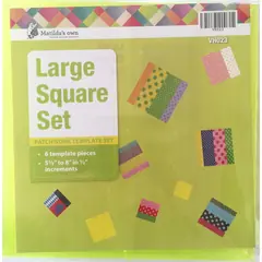Square Set Large Patchwork Templates Matilda's Own