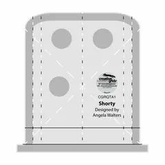 Shorty Creative Grids Non-Slip Free Motion Quilting Tool / Ruler SEE VIDEO