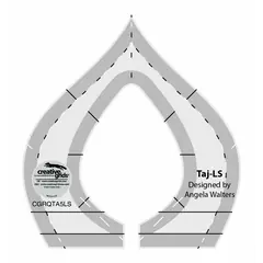 Taj Low Shank Creative Grids Non-Slip Free Motion Quilting Tool / Ruler VIDEO