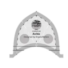 Archie Creative Grids Non-Slip Free Motion Quilting Tool / Ruler SEE VIDEO
