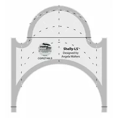 Shelly Low Shank Creative Grids Non-Slip Free Motion Quilting Tool / Ruler