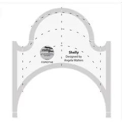 Shelly Creative Grids Non-Slip Free Motion Quilting Tool / Ruler SEE VIDEO