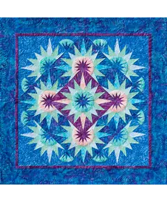 Arizona Cactus Quilt Pattern by Judy Niemeyer - Image of Orchid Colourway