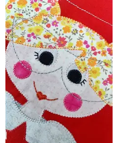 Hey Santa Applique Santa Bags Pattern by Claire Turpin