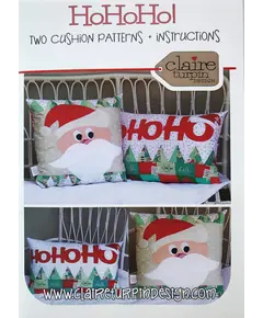 HoHoHo Applique Cushion Pattern by Claire Turpin 2 Designs Included