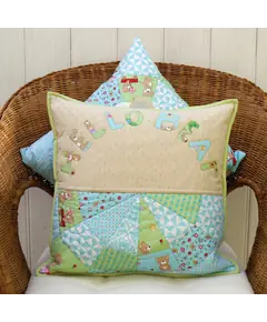 Bear Buddy Applique Cushion Pattern by Claire Turpin 2 Designs Included