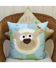Bear Buddy Applique Cushion Pattern by Claire Turpin 2 Designs Included