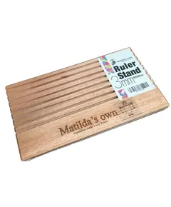 Wooden Ruler Stand 3mm thick slots by Matilda's Own