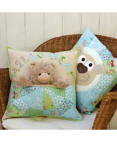 Bear Buddy Applique Cushion Pattern by Claire Turpin 2 Designs Included