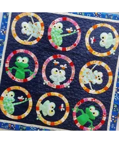 Frogface Applique Quilt Pattern by Claire Turpin