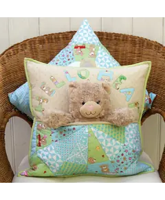 Bear Buddy Applique Cushion Pattern by Claire Turpin 2 Designs Included