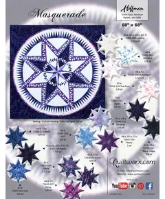 Masquerade Quilt Pattern by Judy Niemeyer