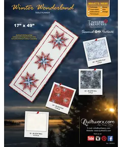 Winter Wonderland Snowflakes Table Runner Pattern Judy Niemeyer