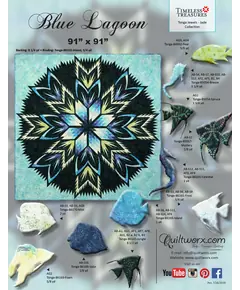 Blue Lagoon Quilt Pattern by Judy Niemeyer