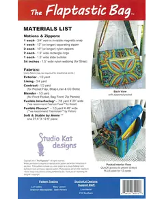Flaptastic Bag Pattern by Studio Kat Designs