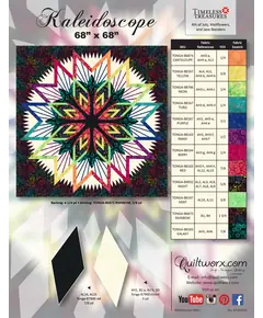 Kaleidoscope Quilt Pattern by Judy Niemeyer