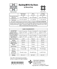 Dashing with the Stars Pattern by Cozy Quilt Designs