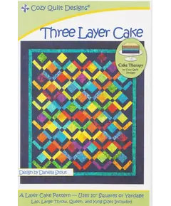 Three Layer Cake Pattern by Cozy Quilt Designs - Image of Pattern Cover