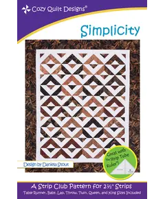 Simplicity Pattern by Cozy Quilt Designs - Image of Pattern Cover