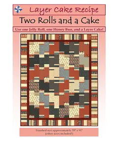 Two Rolls and a Cake Pattern by Cozy Quilt Designs - Image of quilt cover