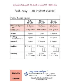 Classic Charm Pattern by Cozy Quilt Designs