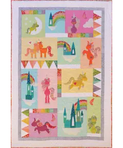 Unicornia Applique Quilt Pattern by Claire Turpin