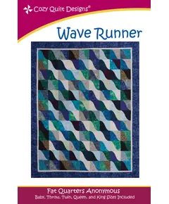 Wave Runner Pattern by Cozy Quilt Designs - Image of Pattern Cover