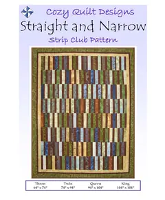 Straight And Narrow Pattern by Cozy Quilt Designs - Image of Pattern Cover