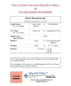 Cake Mix Pattern by Cozy Quilt Designs