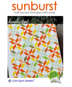 Sunburst Pattern by Cozy Quilt Designs - Image of Pattern Cover