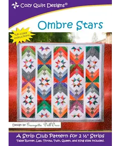 Ombre Stars Pattern by Cozy Quilt Designs - Image of Pattern Cover