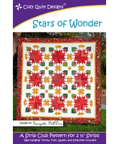 Stars of Wonder Pattern by Cozy Quilt Designs - Image of Pattern Cover