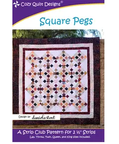 Square Pegs Pattern by Cozy Quilt Designs - Image of Pattern Cover