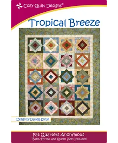Tropical Breeze Pattern by Cozy Quilt Designs - Image of Pattern Cover