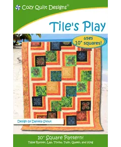 Tile's Play Pattern by Cozy Quilt Designs - Image of Pattern Cover