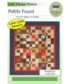 Petits Fours Pattern by Cozy Quilt Designs - Image of Pattern Cover