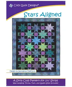 Stars Aligned Pattern by Cozy Quilt Designs - Image of Pattern Cover