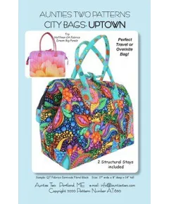 City Bag Uptown Pattern AT650 by Aunties Two