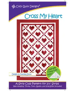 Cross My Heart Pattern by Cozy Quilt Designs