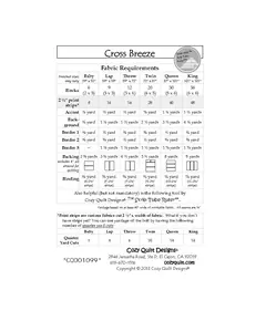 Cross Breeze Pattern by Cozy Quilt Designs