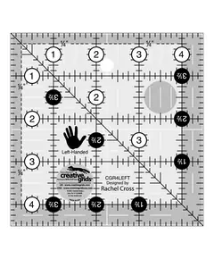 Left Handed Ruler 4.5 Inch Square by Creative Grids  SEE VIDEO